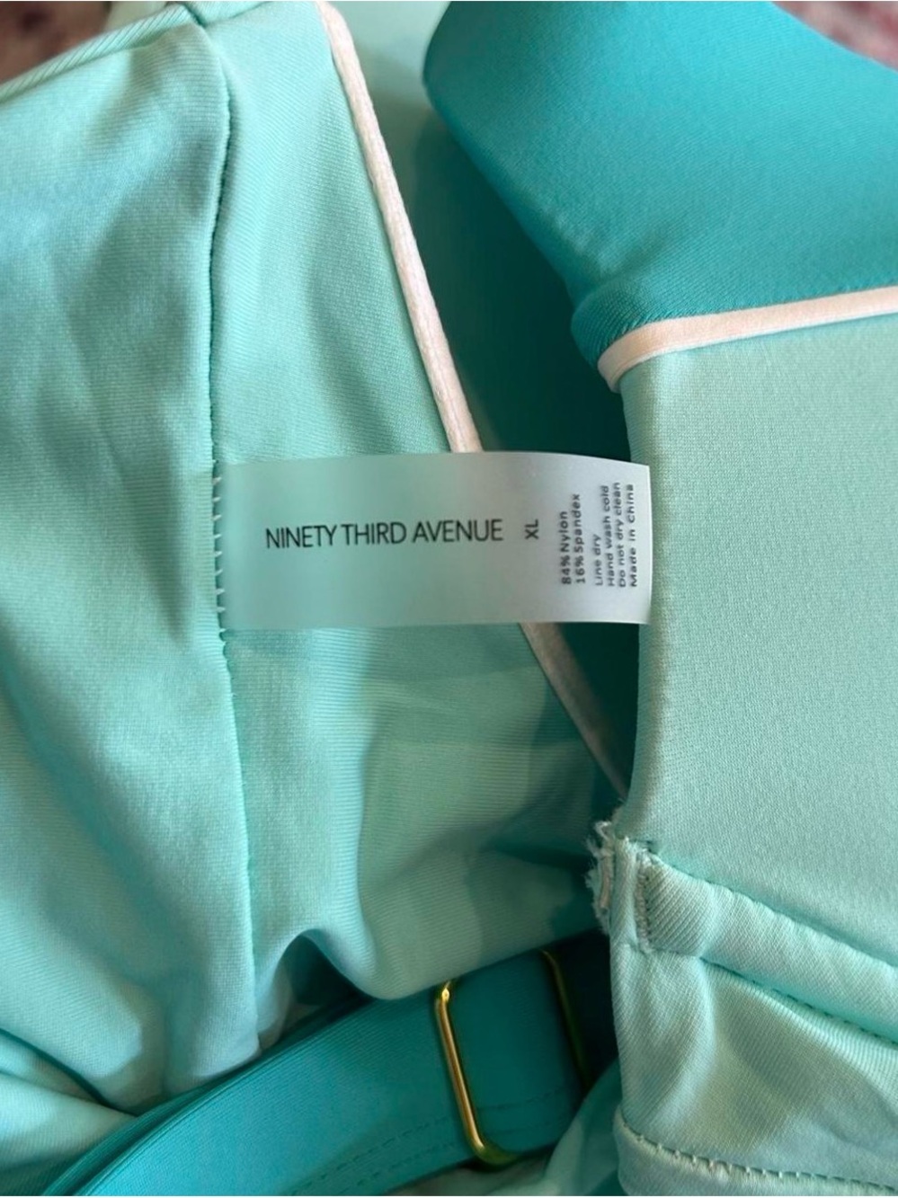 Women’s Teal One-Piece Swimsuit - Picture 7 of 8